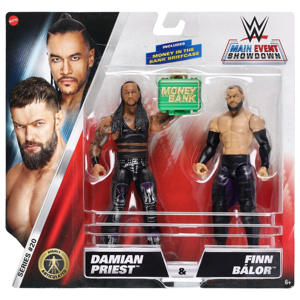 Mattel Main Event Championship Showdown Series 20 2-Pack Action Figure - Damian Priest and Finn Balor in Multicolor, , large