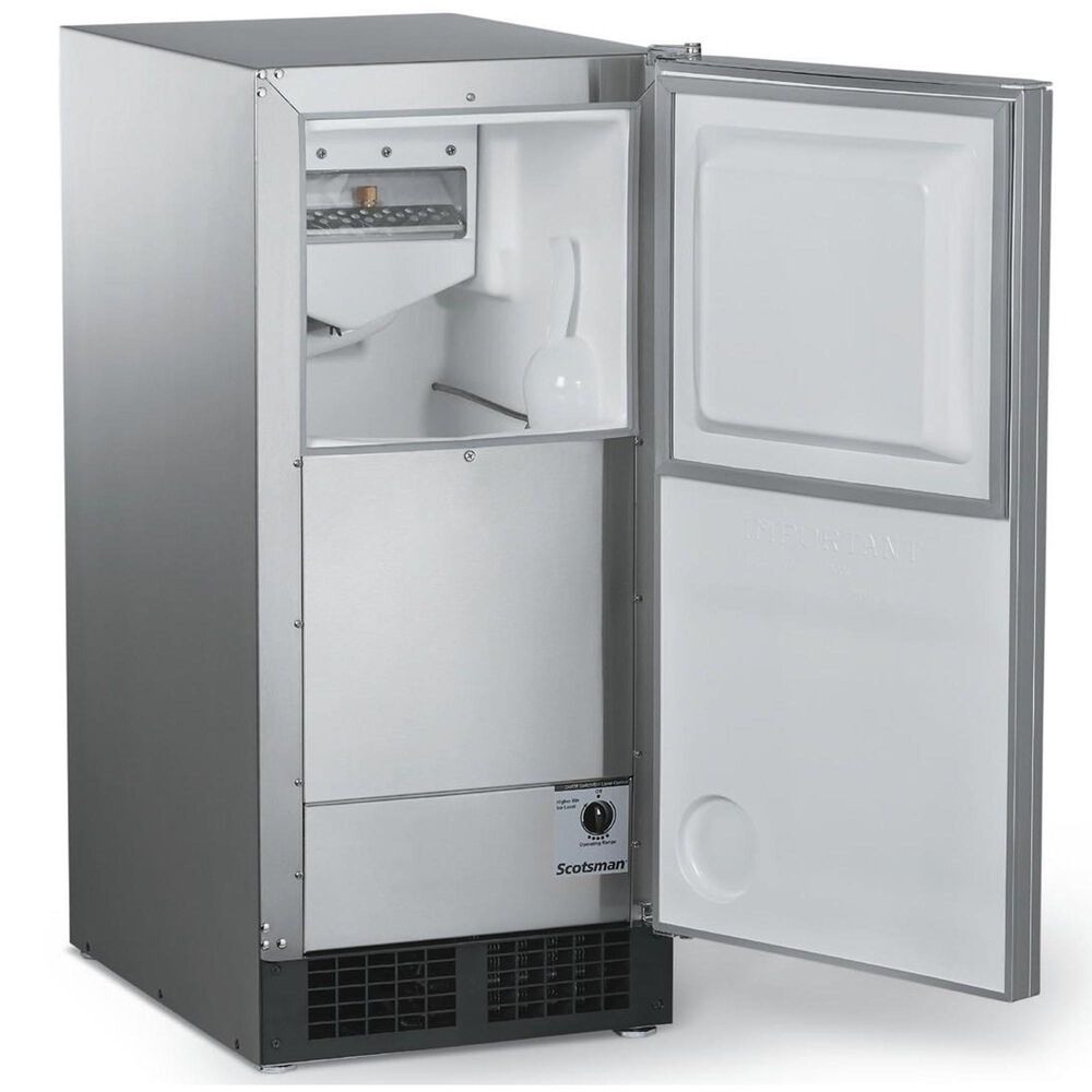 Scotsman Under-Counter Automatic Ice Machine with Gravity Drain in Stainless Steel, , large