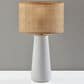 Adesso Sheffield Table Lamp in White, , large