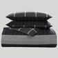 BEBEJAN Kyle 5-Piece King Comforter Set in Black and Grey, , large