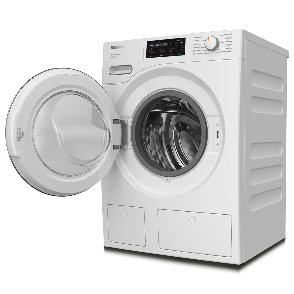 Miele 2.26 Cu. Ft. Smart Front Load Washer with SoftSteam and TwinDos in White, , large