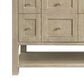 James Martin Vanities Breckenridge 72" Double Vanity in Whitewashed Oak with Single Hole 3 cm White Zeus Quartz Top & Backsplash, , large