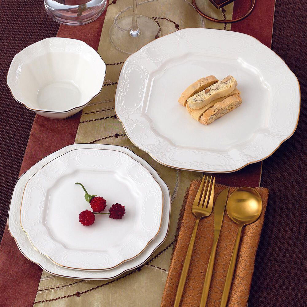 Gifts Plus Bernadotte 16-Piece Dinnerware Set in White, , large