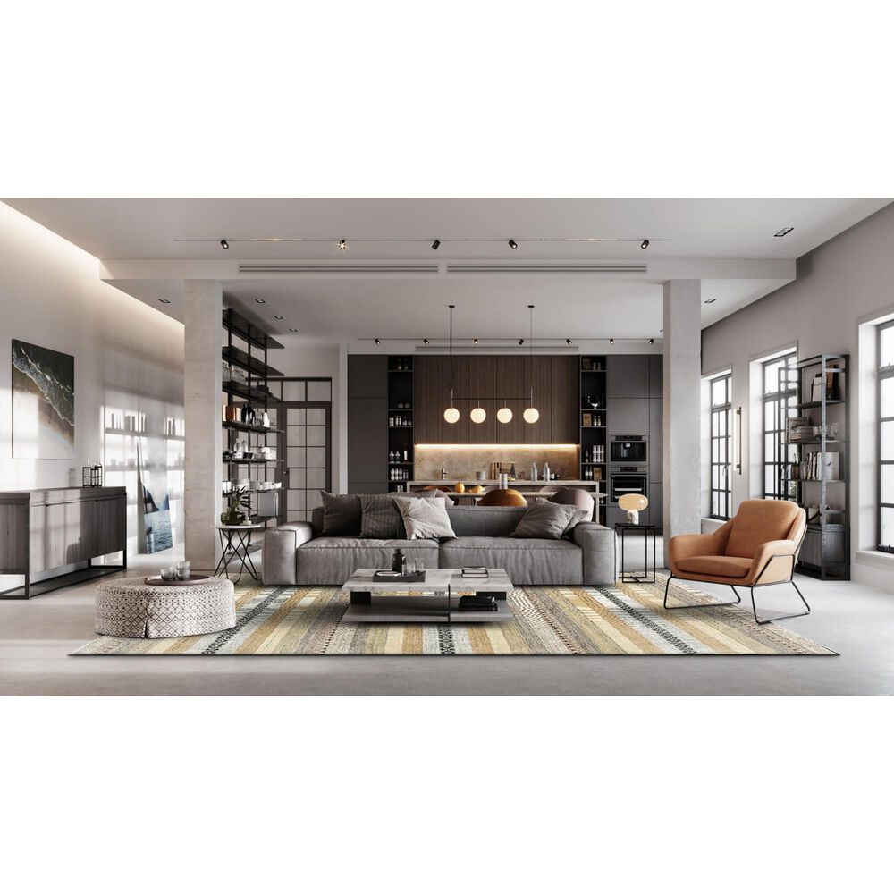Radici USA Sondrio 6&#39; x 9&#39; Hazelnut Area Rug, , large