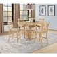 Pacific Landing Lavon 5-Piece Oval Counter Height Dining Set in Light Oak, , large