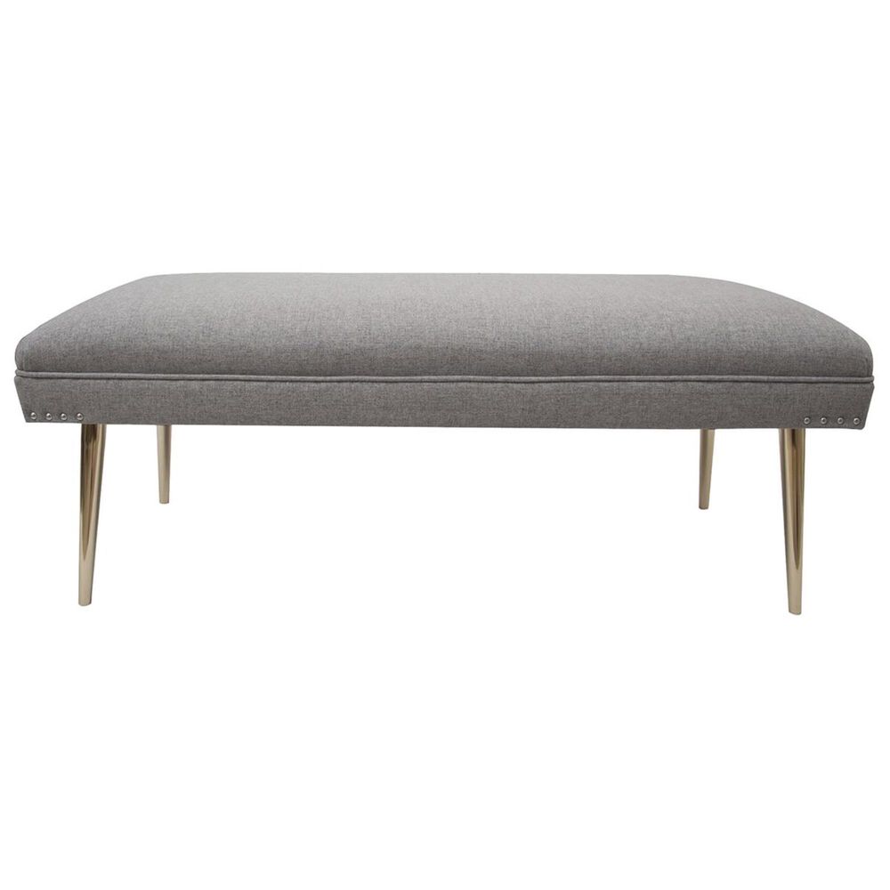Jennifer Taylor Home Pamela Entryway Bench in Light Grey Nebraska