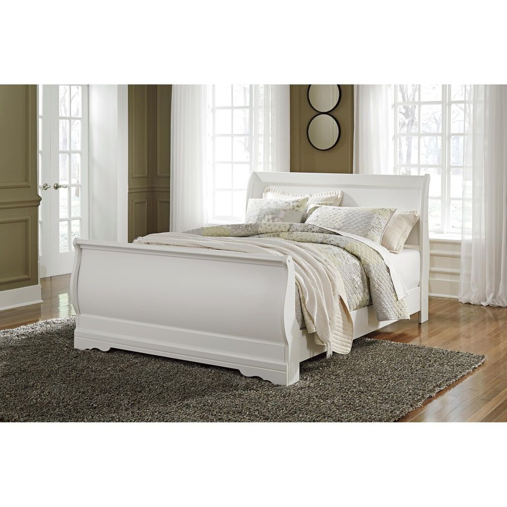 Ashley Anarasia 4-Piece Queen Bedroom Set in White, , large