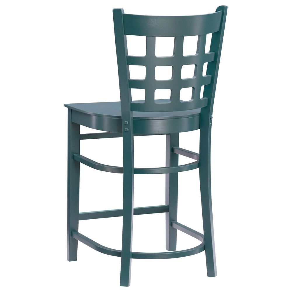 Linon Home Decor Lola Counter Stool in Hunter Green, , large