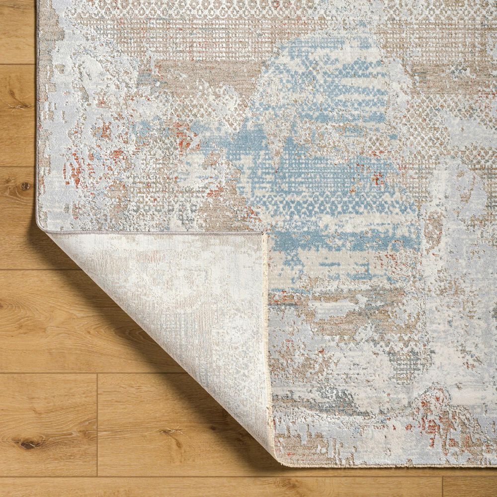 Surya Brunswick 2&#39;7&quot; x 3&#39;11&quot; Blue, Taupe, Cream, Seafoam, Olive and Tan Area Rug, , large