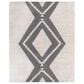 Surya Azalea 12" x 15" Black and Ivory Indoor/Outdoor Area Rug, , large