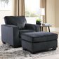 Ashley Altari Chair and Ottoman in Slate, , large