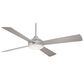 Minka-Aire Aluma 52" Ceiling Fan with LED Light in Brushed Aluminum, , large