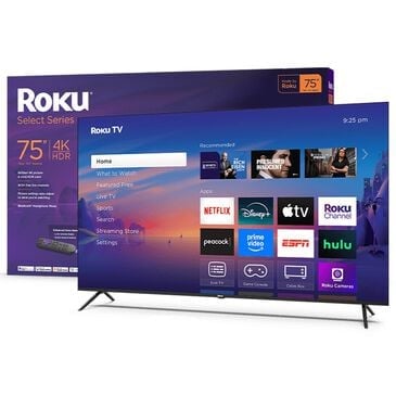 Roku 75" Class Select Series 4K LED in Black - Smart TV, , large