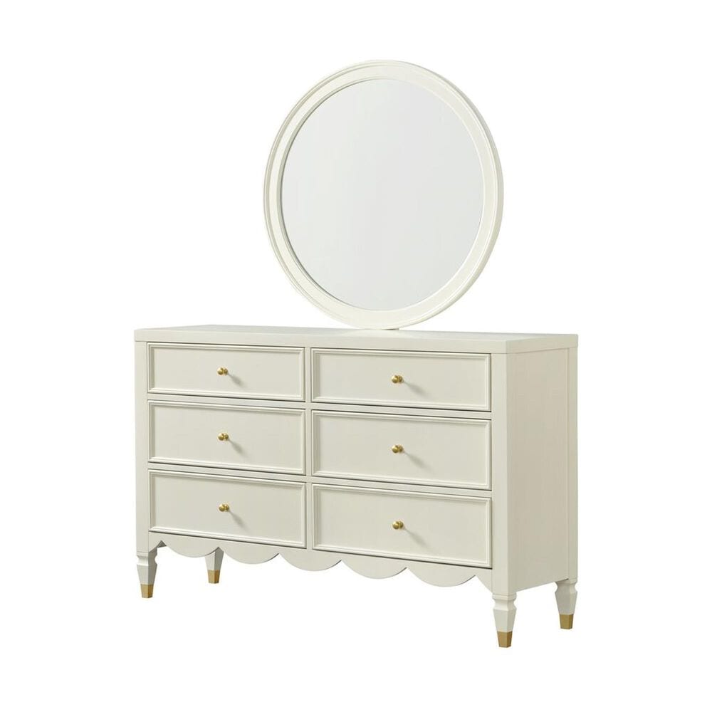 Martin Svensson Home Olivia Dresser Mirror in French White, , large