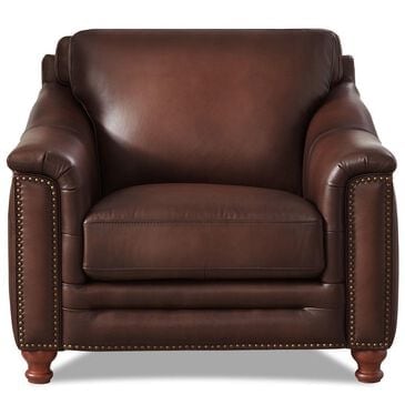 Hydeline Leather Accent Chair in Caramel Brown, , large