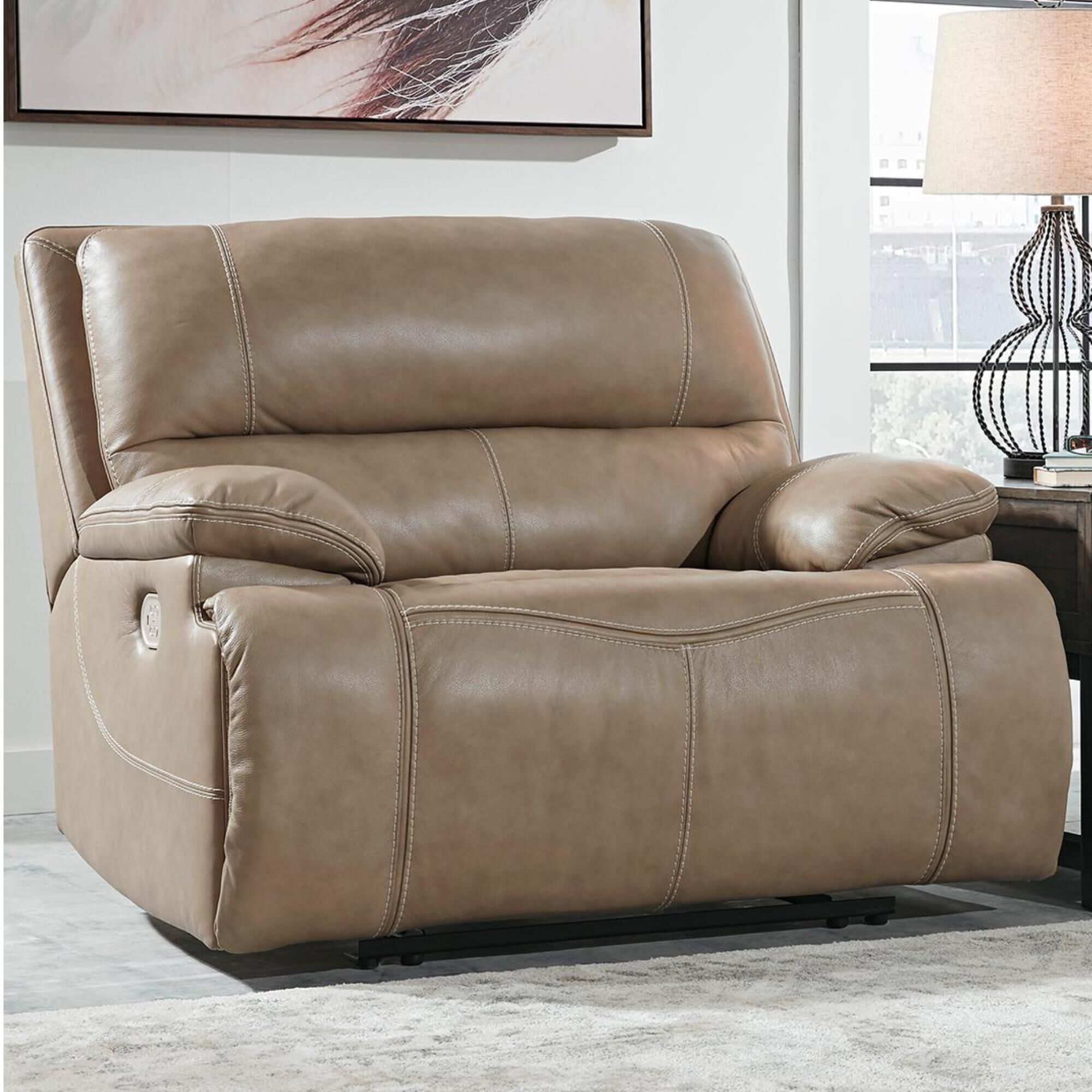 Signature Design by Ashley Ricmen Power Reclining Chair and a Half