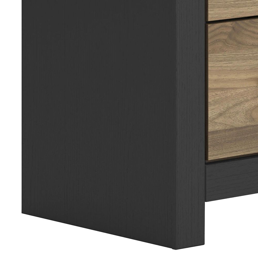 Ashley Vertani 2-Drawer Nightstand in Black and Honey Brown, , large