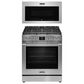Frigidaire Professional 2-Piece Kitchen Package with 6.2 Cu. Ft. Gas Range and 1.9 Cu. Ft. Over-The-Range Microwave in Stainless Steel, , large