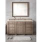 James Martin Vanities Bristol 60" Single Bathroom Vanity in Whitewashed Walnut with 3 cm Eternal Marfil Quartz Top and Rectangular Sink, , large