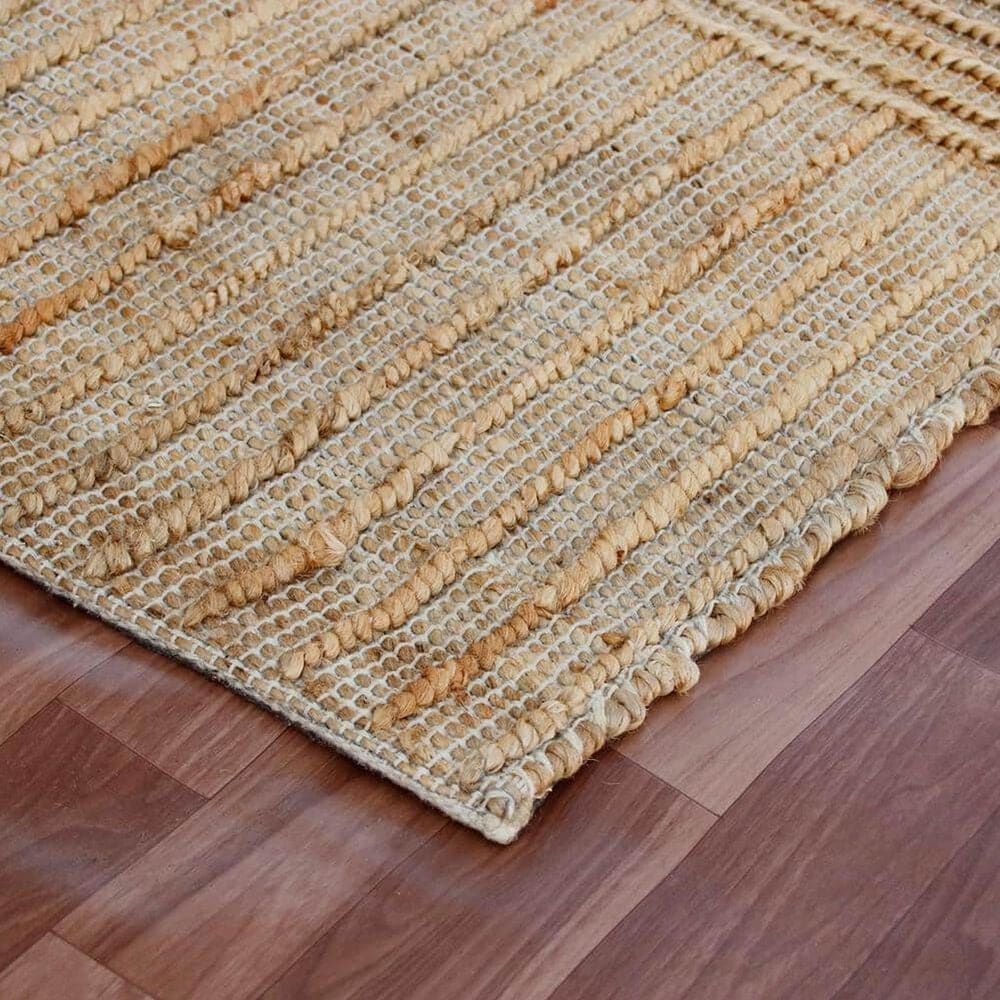 L&amp;R Resources Maples Striped 5&#39; x 7&#39;9&quot; Natural Area Rug, , large