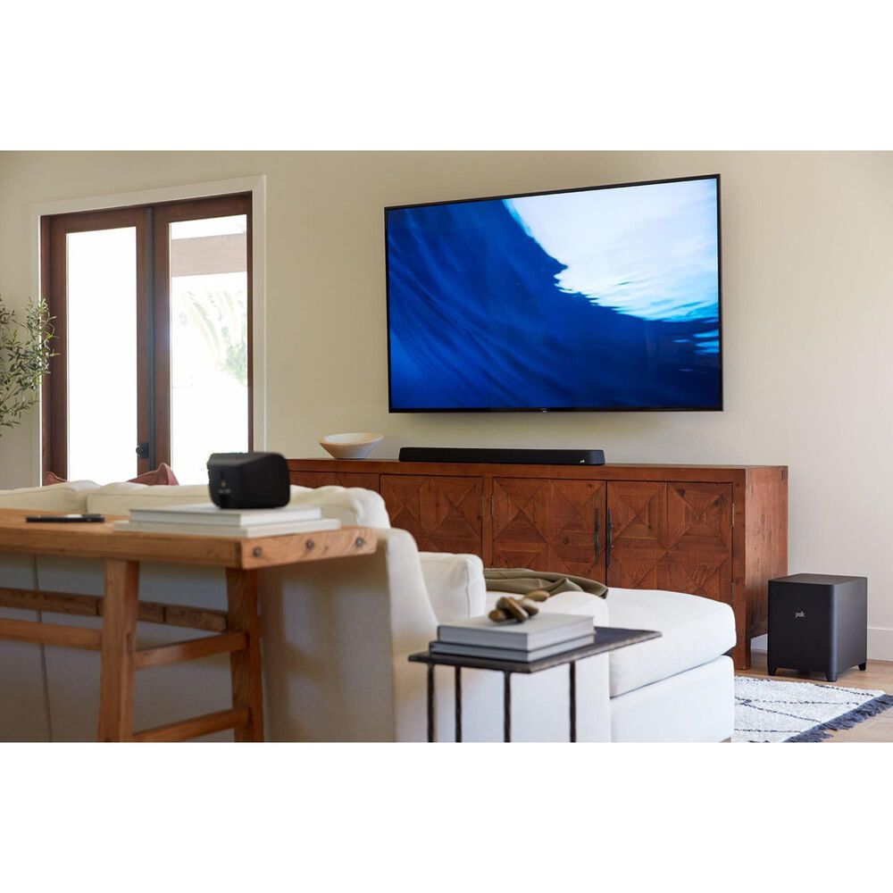 Polk Audio Magnifi Max AX Flagship 5.1.2 Dolby Atmos Sound Bar with Wireless Subwoofer in Black, , large
