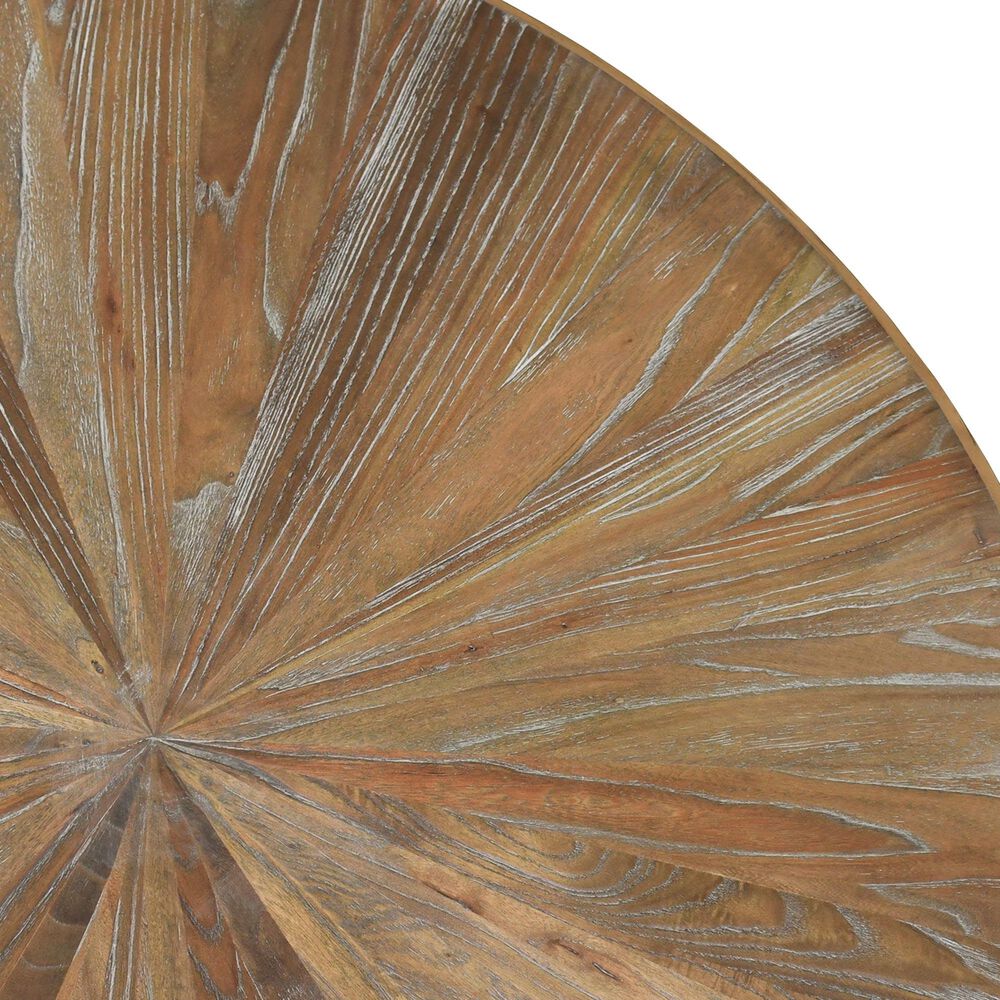 Classic Home Salem Coffee Table in Natural and Antique Gold, , large