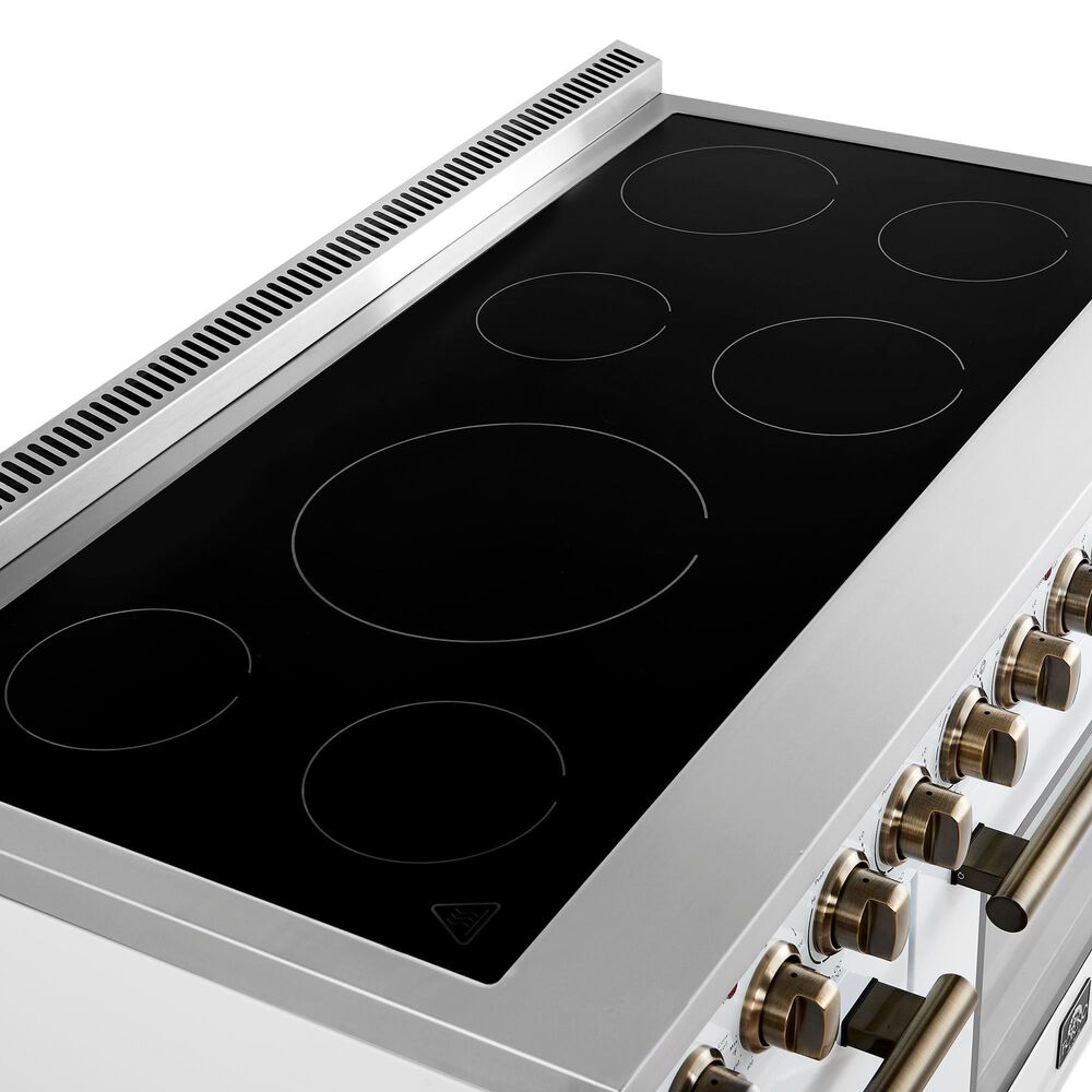 Forno Paolo 48" Freestanding Electric Range in White, , large