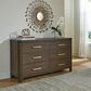 Ashley Radkin 6 Drawer Dresser in Burnished Brown, , large