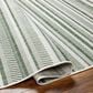 Surya Eagean EAG-2422 Grass Green, Ivory, Dark Green and Seafoam 6"7" x 9" Indoor/Outdoor Area Rug, , large
