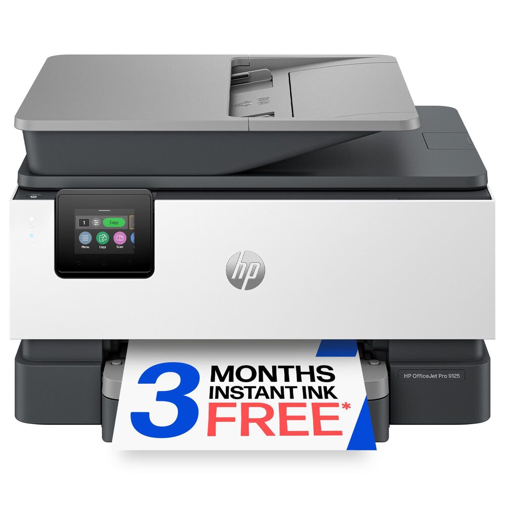 HP OfficeJet Pro 9125 All-in-One Printer in White and Charcoal, , large