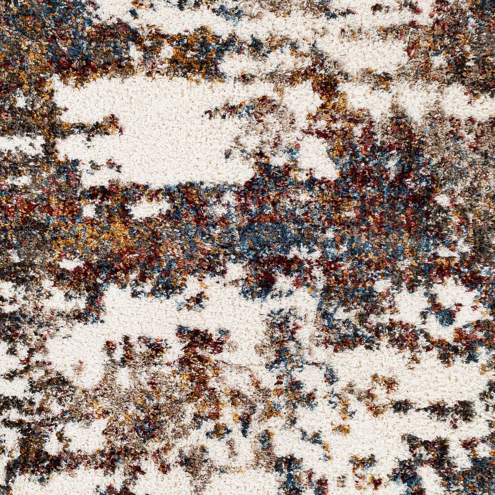 Surya Celestial Shag Teal, Dark Blue, Denim, Burgundy, Dusty Pink, Sage, Deep Teal, Mustard and Cream 7&#39;10&quot; x 10&#39; Area Rug, , large