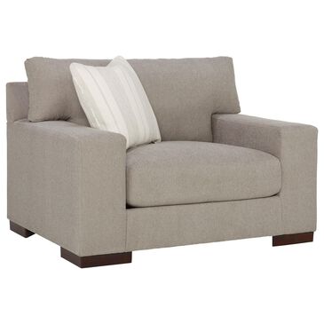 Signature Design by Ashley Maggie Oversized Chair and a Half in Flax, , large