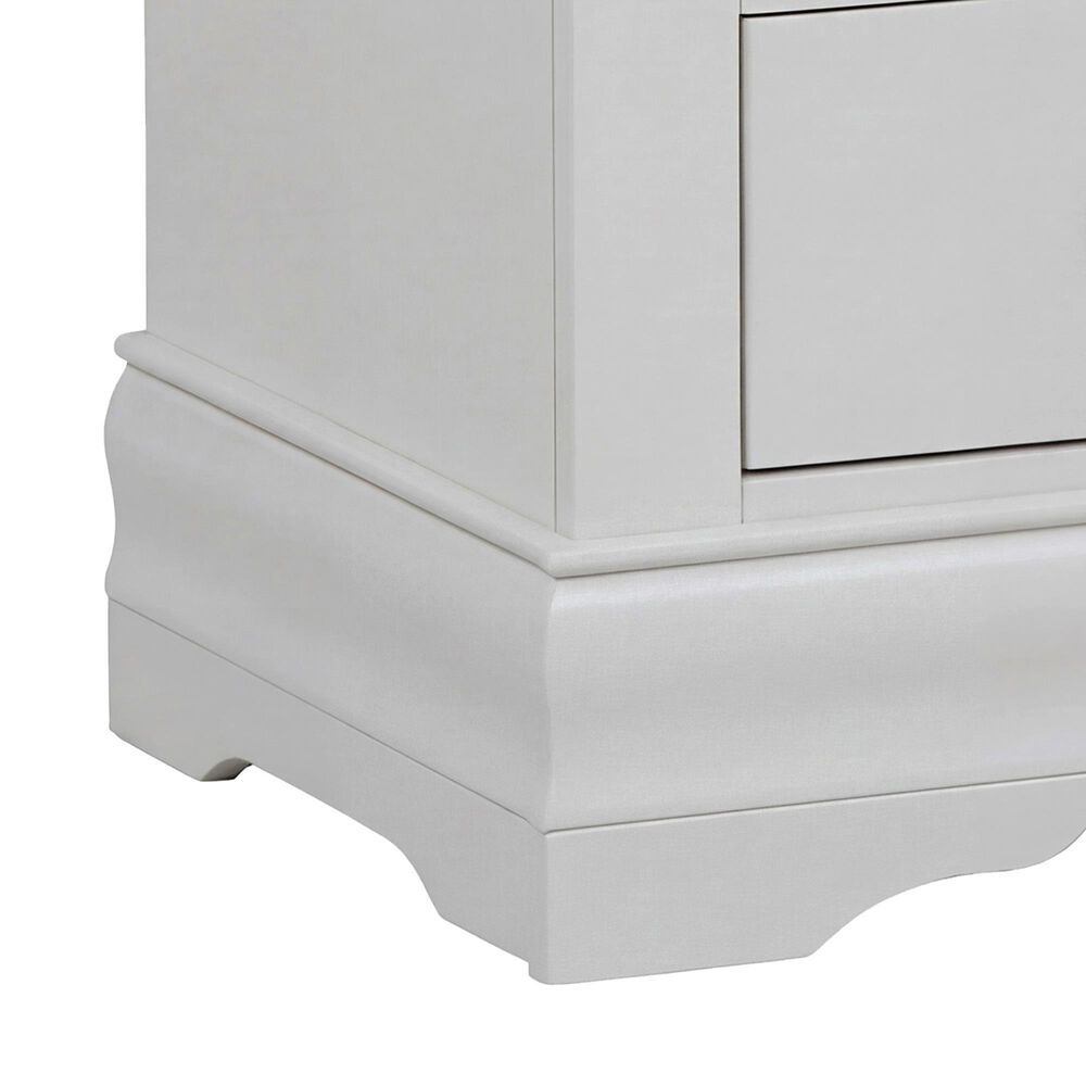 Crown Mark Louis Philip 4-Piece Queen Panel Bedroom Set in Greige, , large