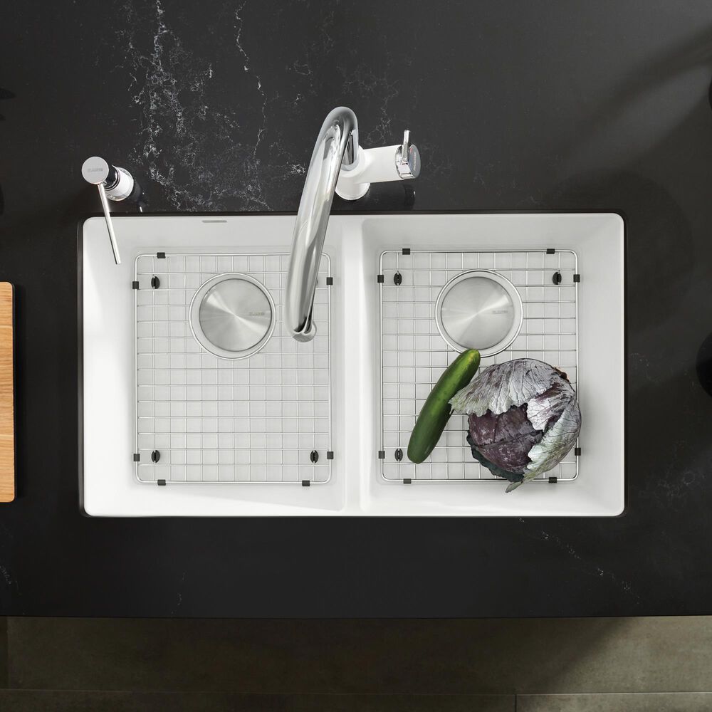 Blanco Precis 30&quot; Equal Double Bowl Kitchen Sink in White, , large
