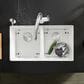 Blanco Precis 30" Equal Double Bowl Kitchen Sink in White, , large