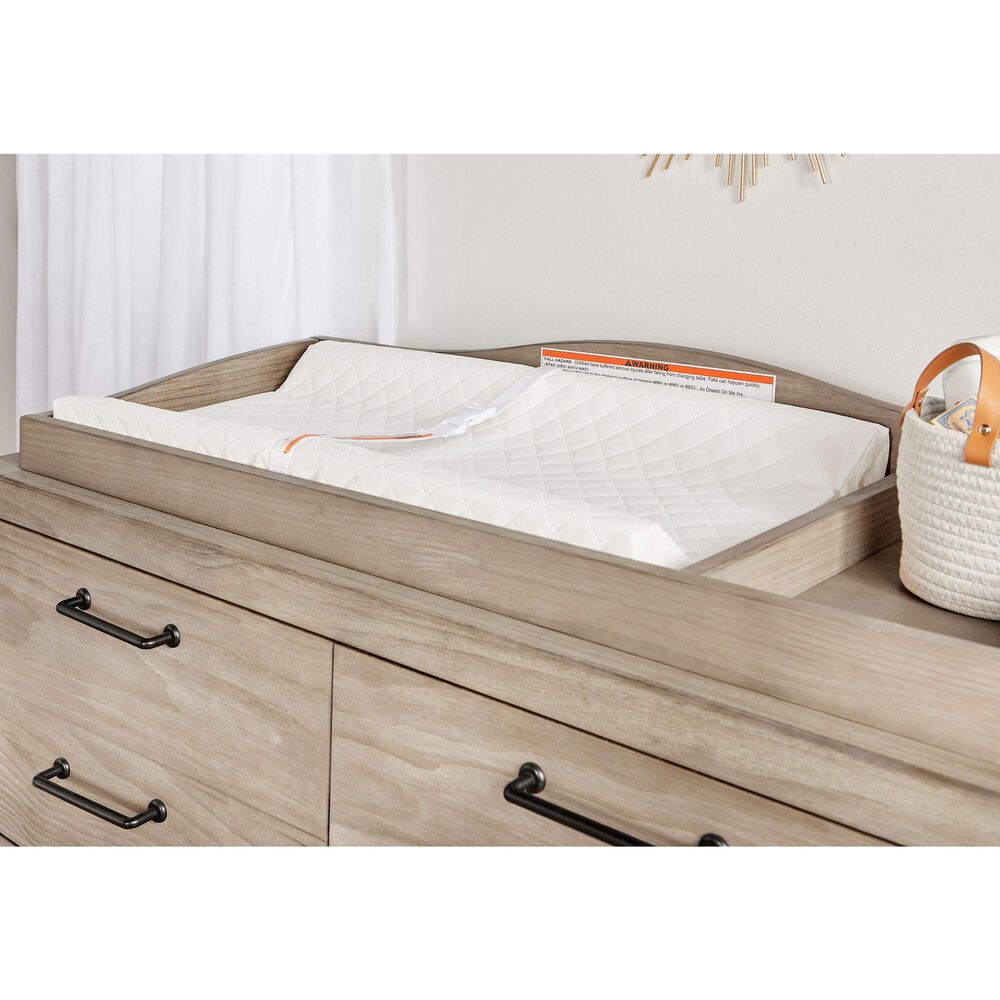 Dream On Me Compressed Contour Changing Pad in White, , large
