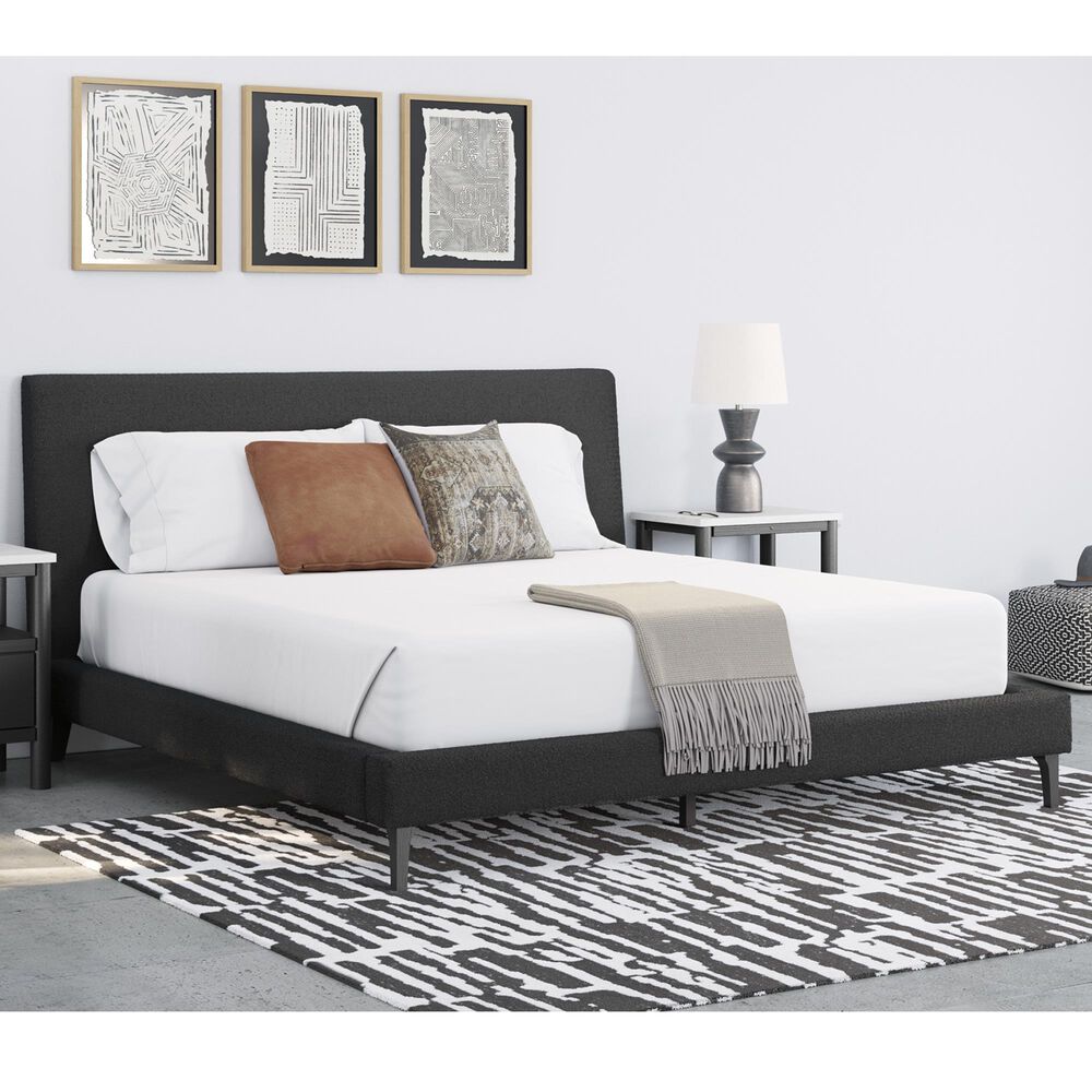 Ashley Cadmori King Upholstered Bed in Black, , large