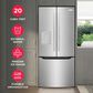 Frigidaire Gallery 20 Cu. Ft. Standard-Depth French Door Refrigerator in Stainless Steel, , large
