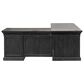 Wycliff Bay Willow Lane 4-Piece L-Shaped Desk with Bookcase and Ladder in Ebony Black, , large