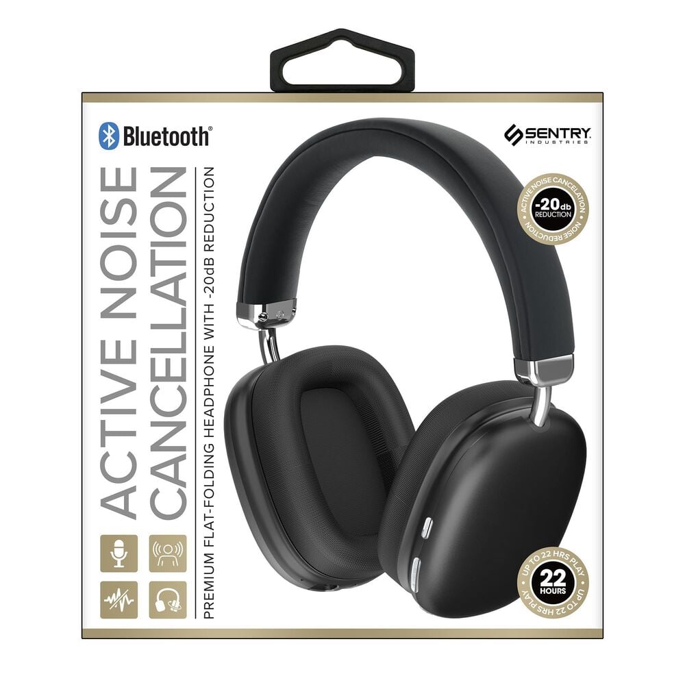 Sentry Active Noise Cancelling Headphones in Black, , large