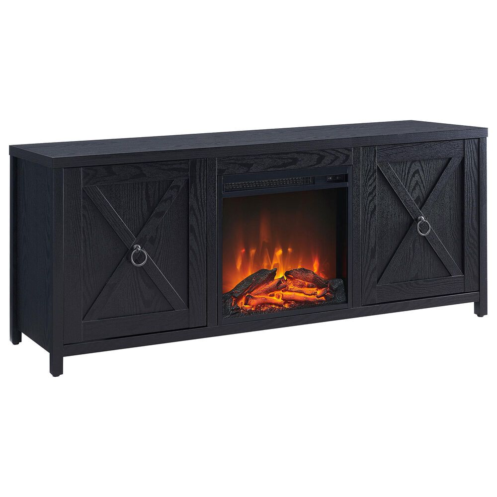 Hudson and Canal Granger Contemporary 58" TV Stand in Black, , large