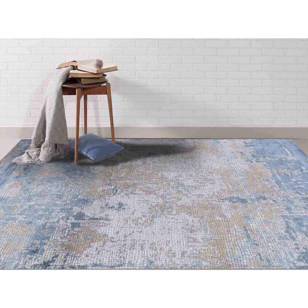 Amer Rugs Hamilton 10&#39;3&quot; x 14&#39; Gold and Blue Area Rug, , large