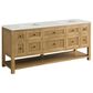 James Martin Vanities Breckenridge 72" Double Bathroom Vanity in Light Natural Oak with 3 cm Lime Delight Quartz Top and Rectangular Sinks, , large