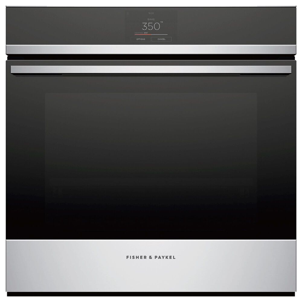Fisher and Paykel 24" Electric Single Wall Oven with Electronic Touch Control in Black and Stainless Steel, , large