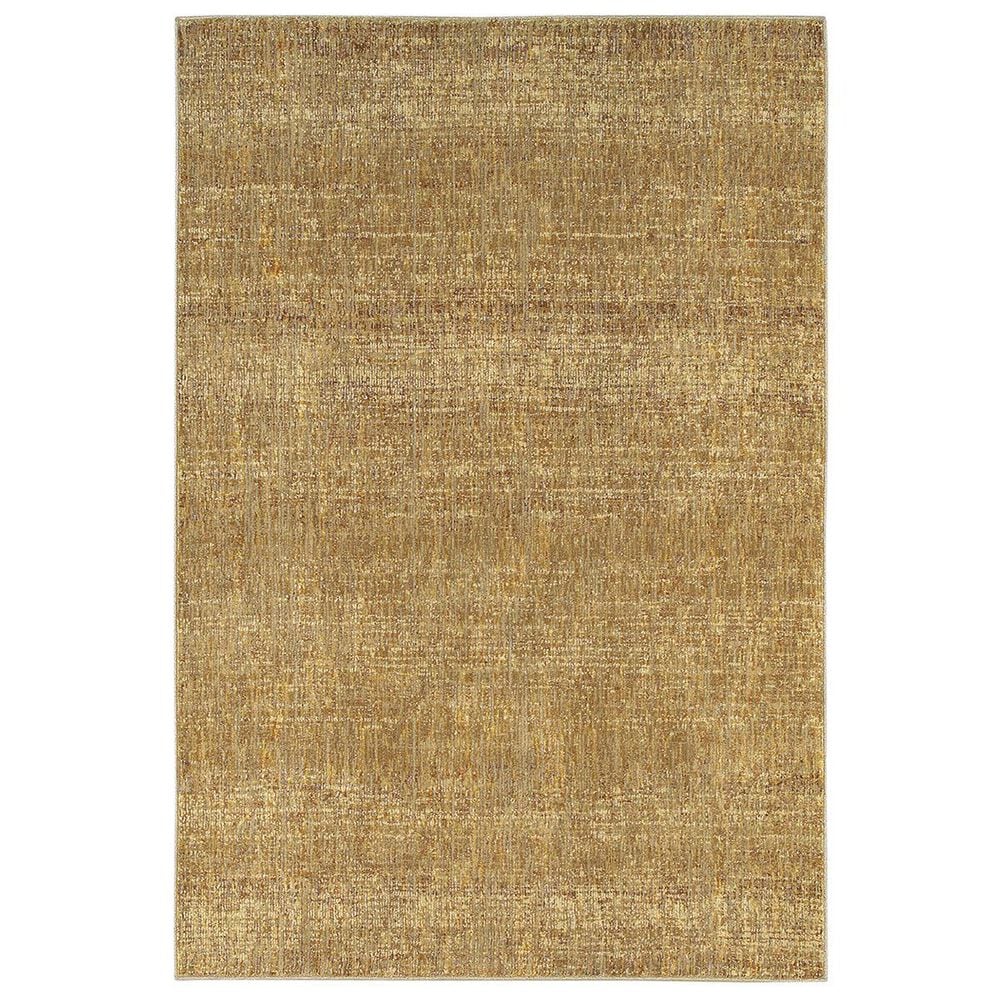 Oriental Weavers Atlas 8033R 7"8" x 10"8" Gold Area Rug, , large