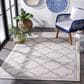 Safavieh Bermuda 6"7" x 9"2" Ivory and Blue Indoor/Outdoor Area Performance Rug, , large