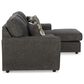 Ashley Cascilla Stationary Sofa Chaise in Slate, , large