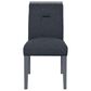 Global Furniture USA Monaco Side Chair in Dark Grey and Silver, , large