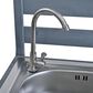 HOMLUX 41.7"" Outdoor Rolling Kitchen Island in Gray, , large