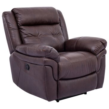 Blue River Marcel Manual Recliner in Dark Brown, , large